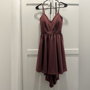 Mauve Charlotte Rouse High Low dress
